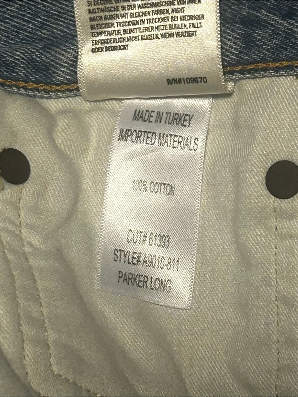 Agolde Parker Long Denim Shorts  Blue Raw Hem  Swapmeet Button Fly Size 32 NWT